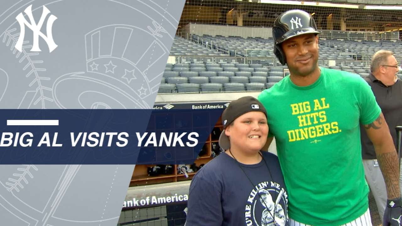 LLWS star Big Al meets Hicks, Yankees